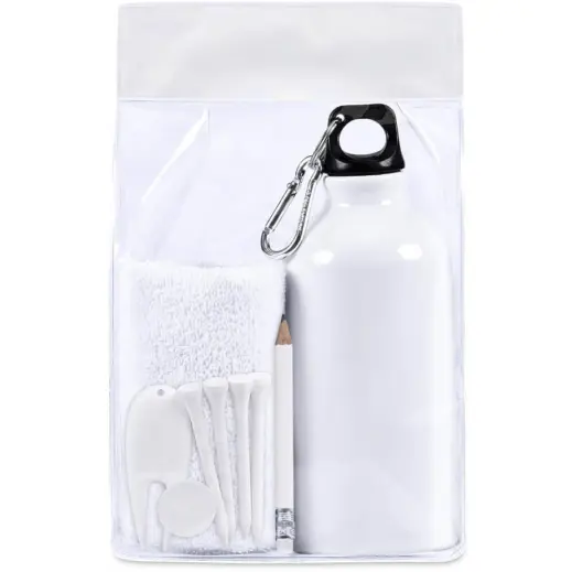 Altitude Balmoral Golf Gift Set Solid White Pouch